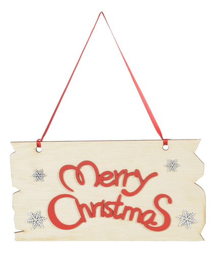 Placa Pendurar Natural Decorativa Merry Christmas