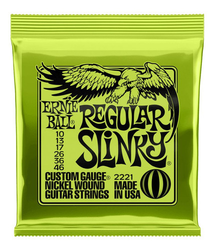 Ernie Ball Set De Cuerdas Guitarra Eléctrica Regular