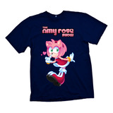Polera Diseño Sonic - Amy Rose Estampada En Dtf Cod 002