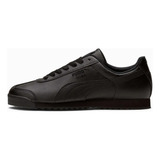 Tenis Puma Roma Basic Color Black/black - Adulto 25 Mx