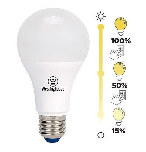 Ampolleta Led Bola A55 5w Luz Cálida E27 Dim Westinghouse 