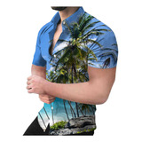 P7 Camisa De Playa Hawaiana Para Hombre Camisa Boho De Veran