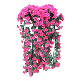 Y) Hanging Flowers Artificial Violet Flower Wall Wisteria