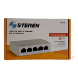 Switch Fast Ethernet De 5 Puertos Velocidades 10/100 Mbps 