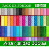 Kit Imprimible Pack Fondos Puntos Punteados 300 Dpi Clipart