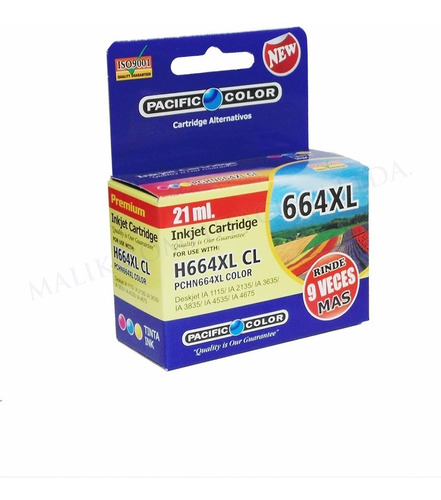 Tinta 664 Xl Color 21 Ml Para 1115 2135 3635 Alternativa