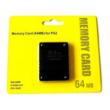 Memory Card Para Ps2 64mb Capacidad Negra