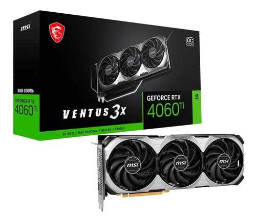 Placa De Vídeo Geforce Rtx 4060 Ti Ventus 3x 8g