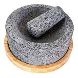 Molcajete Artesanal De Piedra Volcánica 18 Cm , 20 Cm