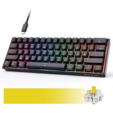 Teclado Mecánico De Juegos Dk61e, Teclado 60% Hotswapp...