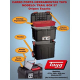Carro De Herramientas Con Ruedas Trail Box Tayg Nº57 Color Negro