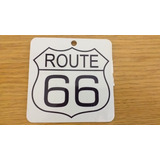 Chapa Patente Ruta 66 Para Colgar 12x6.5 Route 66 De 10x10cm