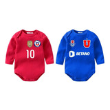 Pack 2 Bodys Ml/ Selección Chilena Y Universidad De Chile, 