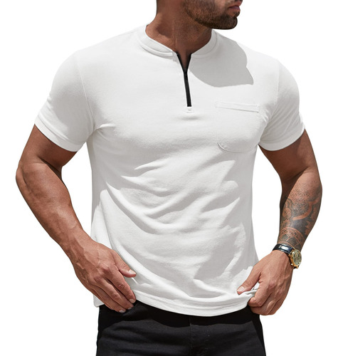 Playera Tipo Polo Manga Larga Con Slim Fit Moda Casual 