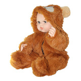 Muñeco Bebe Peluche Osito En Vinil 60 Cm+ Acta De Nacimiento