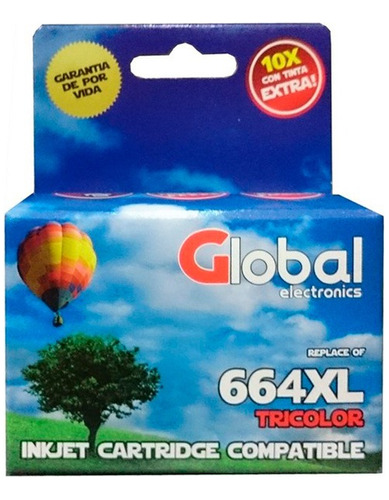 Cartucho Alternativo 664xl Color Global