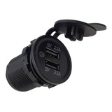 Cargador Toma Usb Doble Para Embutir Auto 12/24v 2.1a