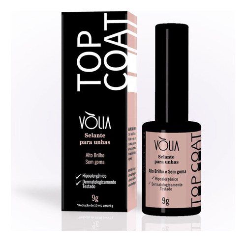 Top Coat Volia 9g Selante Original Com Nf Escola Sua Cor