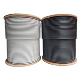 Cable Coaxial Rg6 Blanco Rollo 305 Metros Al 90%