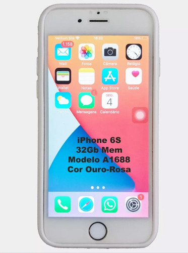  iPhone 6s 32 Gb Ouro Rosa A1688