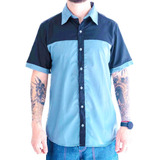 Camisa Uniforme Workshirt Lisa Loja Carros Mecânico Barbeiro