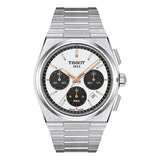 Reloj Hombre Tissot T137.427.11.011.00 Prx Correa Plateado Bisel Plateado Fondo Plateado