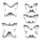 Borboleta 3d Cookie Mold Molde De Bolo De 5 Peças Ferramenta