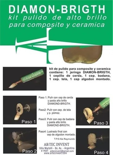 Kit Pasta Diamantada Y Discos Para Brillo Composite Ceramage