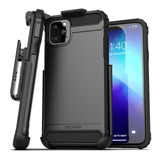 Funda Con Clip De Cinturon Para iPhone 11 Pro Max Uso Rudo