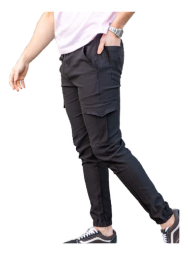 Pantalon Jogger Cargo De Hombre Elastizado Bengalina Premium