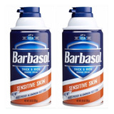 Barbasol Piel Sensible Rasurar Afeitar Barba Bigote 2 Piezas