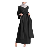 Mujer Dubai Abaya Ropa Musulmana Vendaje Kaftan Islámico Max
