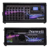 Cabeçote Amplificado Mixer 6 Canais Fx-bt-rec Newell Psp5000
