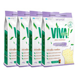 Kit 4 Areia Higiênica Biodegradável Viva Verde Limpeza Plena