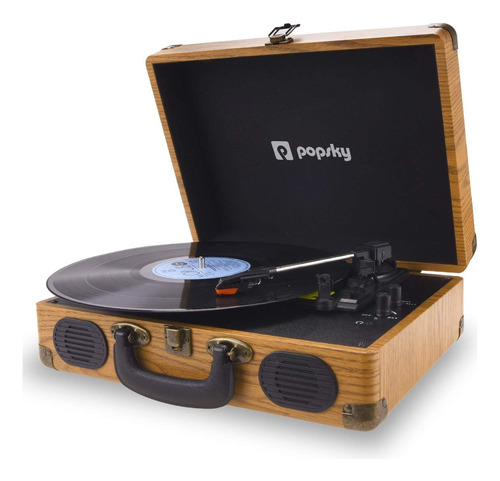 Tocadiscos Vintage Popsky 3 Velocidades Style Mad...