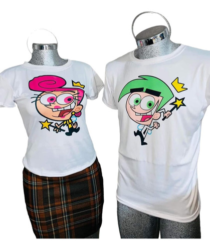 Playera Duo Parejas 2 Piezas Varios Diseños Hombre Y Mujer