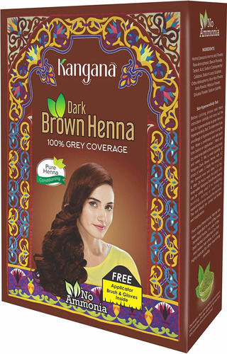 Kangana Henna Polvo Para Tinte De Cabello/color - Polvo De H