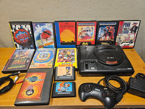 Mega Drive Ii Original Tec-toy Com 12 Jogos E 2 Controles