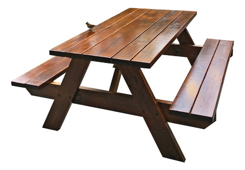 Mesa Picnic De Madera Para Adultos, 160 Cm X 160 Cm