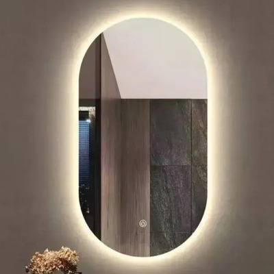 Espejo Luz Led Touch 3 Luces Baño Pared Tocador Vestidor Ch3 Marco Es89 Ovalo | MercadoLibre