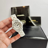 Chanel J12 White Ceramic 33mm Quartz Completo