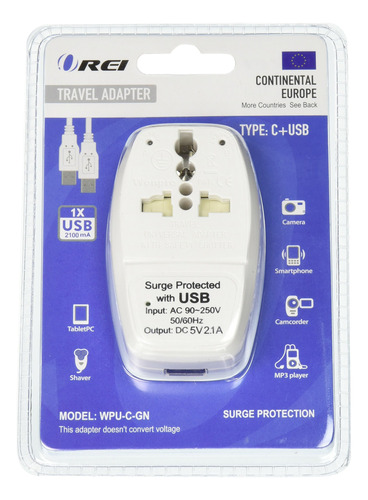 Adaptador Universal De Enchufes 2en 1, Tipo C Para Europa,