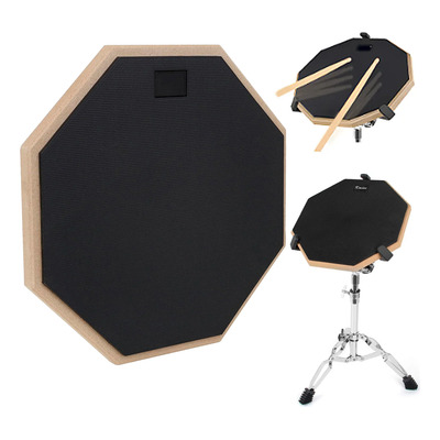 Almohadilla De Práctica De Tambor Para Entrenamiento Negro