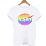 Polera Nasa Rainbow Unisex Hombre Mujer Ropa Tendencia 