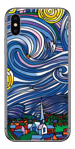 Funda Para iPhone Todos Los Modelos Tpu Van Gogh 4