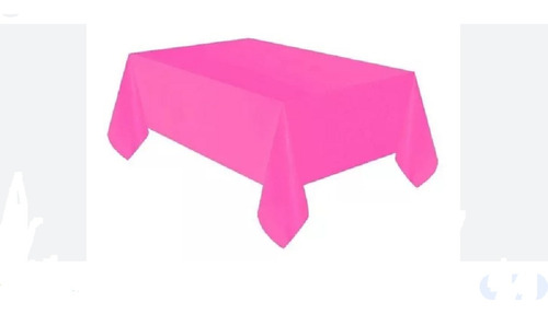 Mantel Fucsia Tipo Tela Para Fiestas