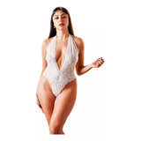 Body De Puntilla Lencería Mujer Encaje Bodysuit Elastizado