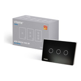 Interruptor Wifi Rf Vhome Vector Black 3 Canales Alexa Vshop