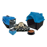 Kit Cachorro Casa Gaiola Transporte Bebedouro Comedouro N3