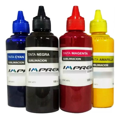 Kit Tinta Sublimacion Imprek Para Impresoras Epson 100cc